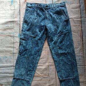 Vintage B29 Bomber jeans blue stonewash men's 40